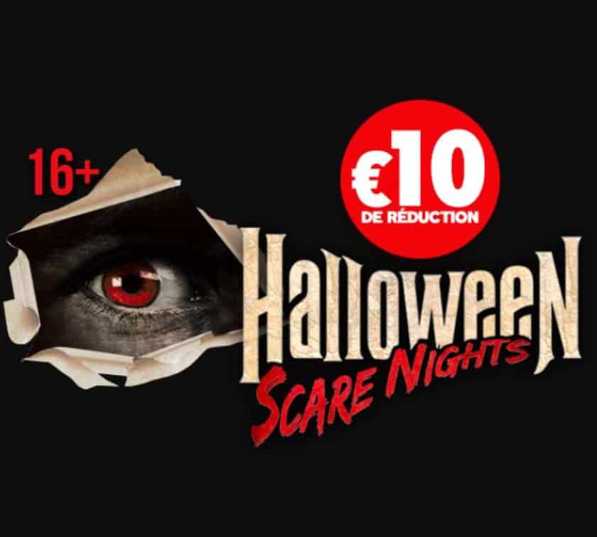 10€ de remise pour Plopsaland Halloween Scare Nights