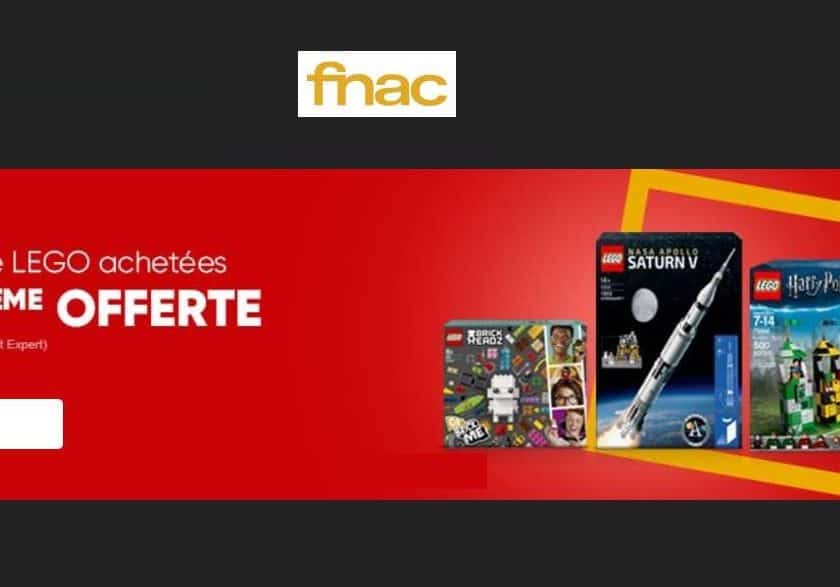 2 boites de Lego achetées troisième gratuite sur la FNAC