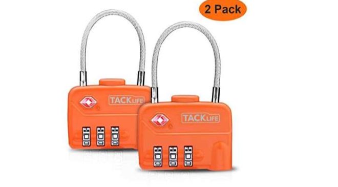 2 cadenas de bagages à combinaison Tacklife approuvés TSA