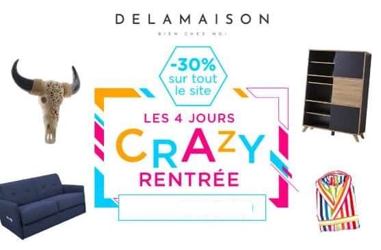 30% de remise sur tout le site Delamaison