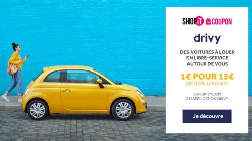 Bon d’achat Rosedeal Drivy location de véhicule