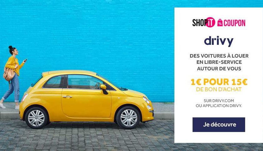 Bon d’achat Rosedeal Drivy location de véhicule