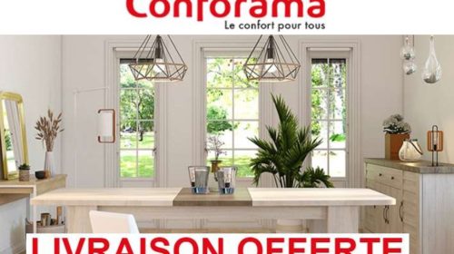 Livraison gratuite sur Conforama sur les commandes de 300€