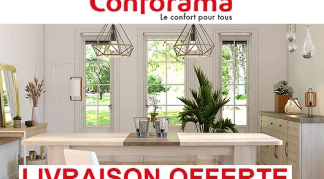 Livraison gratuite sur Conforama sur les commandes de 300€