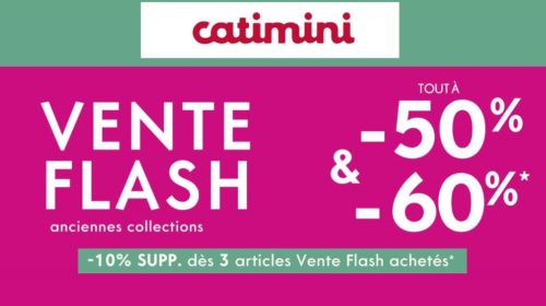 Vente flash Catimini tout à -50% et -60%