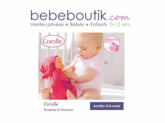 Vente privée Corolle sur Bébé Boutik : de 40% à 60% de remise sur poupées, poupons, accessoires…