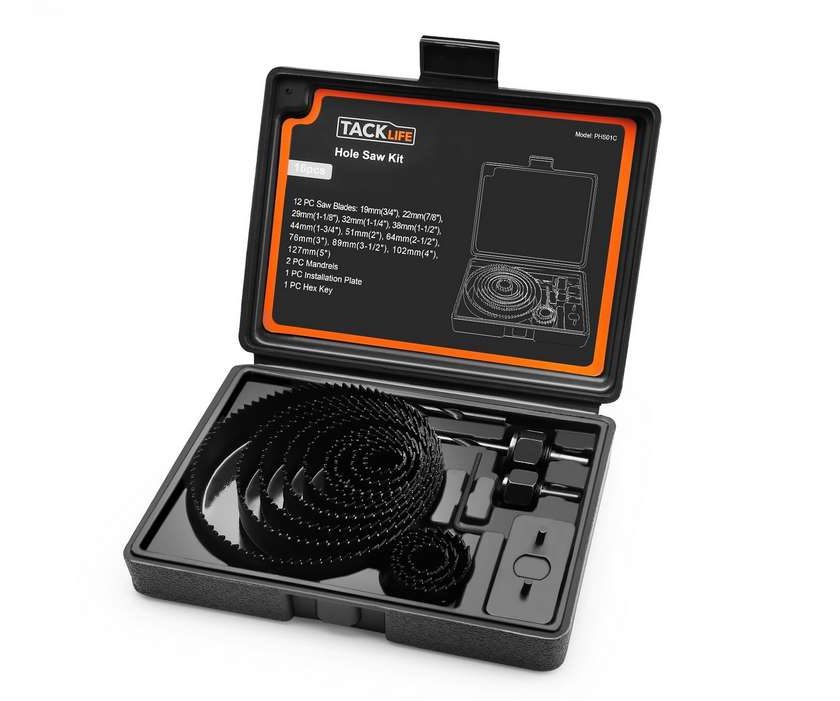 coffret scies cloches Tacklife 16 pièces PHS01C pas cher