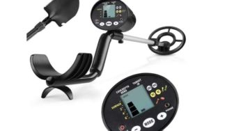 43,44€ détecteur de métaux avec écran LCD double mode et tige étanche + pelle + sac de transport