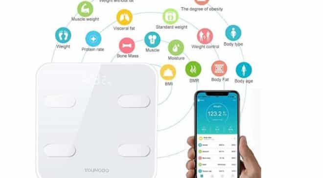 pèse-personne impédancemètre connecté YOUNGDO