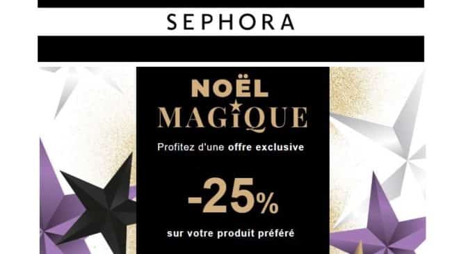 25% de remise sur Sephora