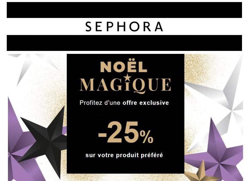 25% de remise sur Sephora