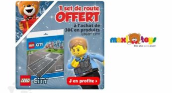 Achetez pour 30€ de Lego City = 2 plaques routes Lego gratuites (valeur 9,9€)