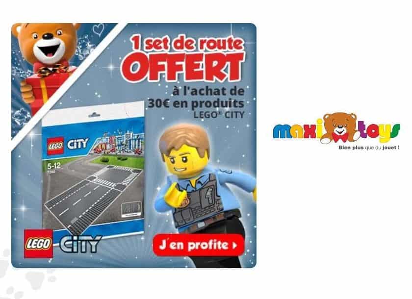 30€ de Lego City = 2 plaques routes Lego gratuites