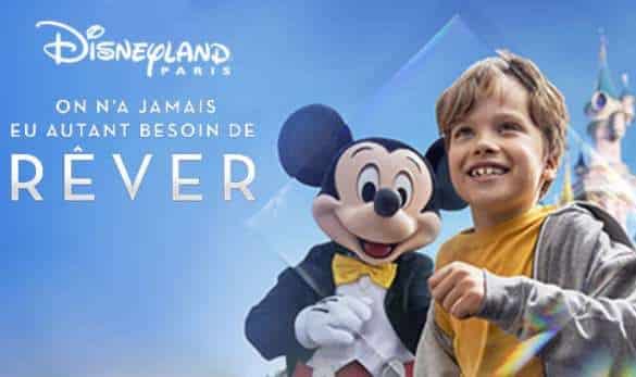 35% à 40% de remise sur les séjours disneyland en vente privée carte cadeau de 100€