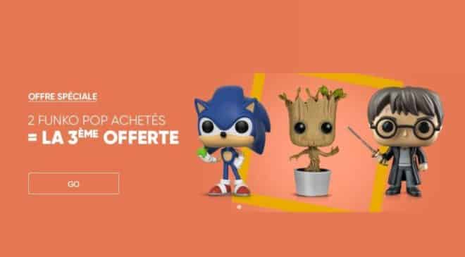 Bon plan Funko Pop troisième offert