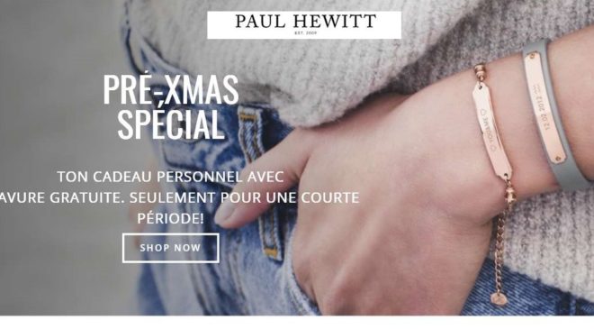 Bon plan gravure offerte sur les bracelets Paul Hewitt