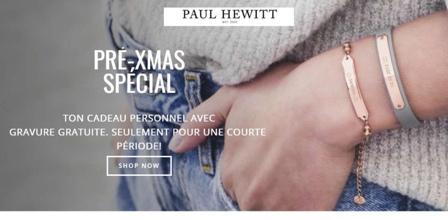 Bon plan gravure offerte sur les bracelets Paul Hewitt + livraison gratuite