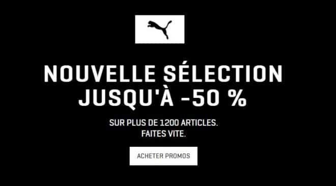 Code promo Puma remise en plus sur les promotions