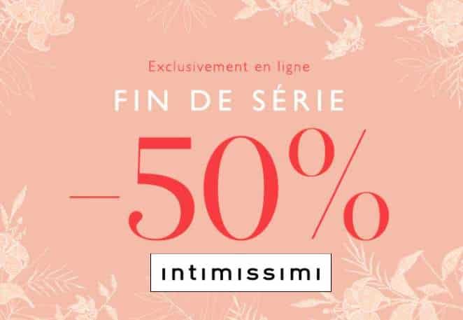 Fins de série Intimissimi : 50% de remise sur une sélection lingerie et prêt à porter