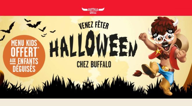 Halloween chez Buffalo Grill menu kid offert