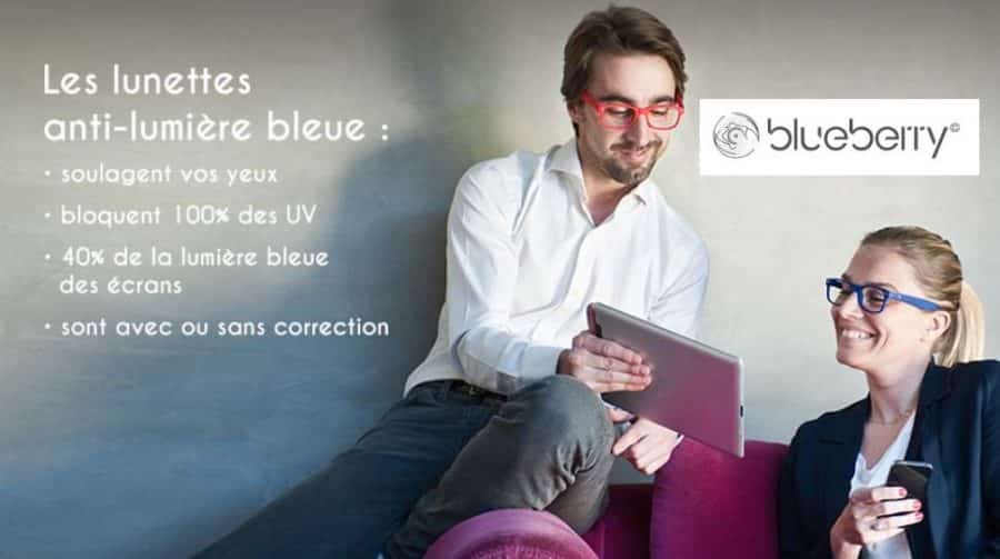 Rosedeal Blueberry : 5€ pour obtenir 50% de remise sur les lunettes anti lumière bleue