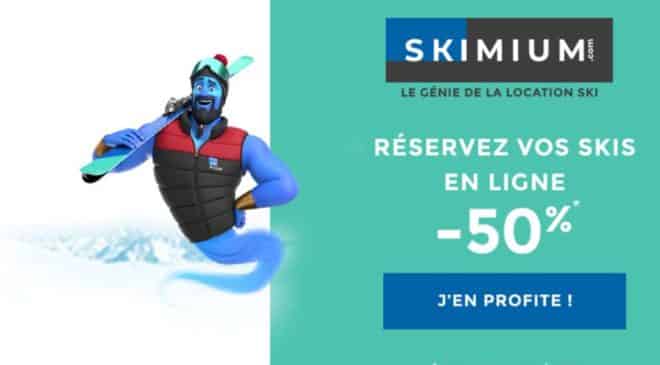 Rosedeal Skimium 50% de remise la location de ski