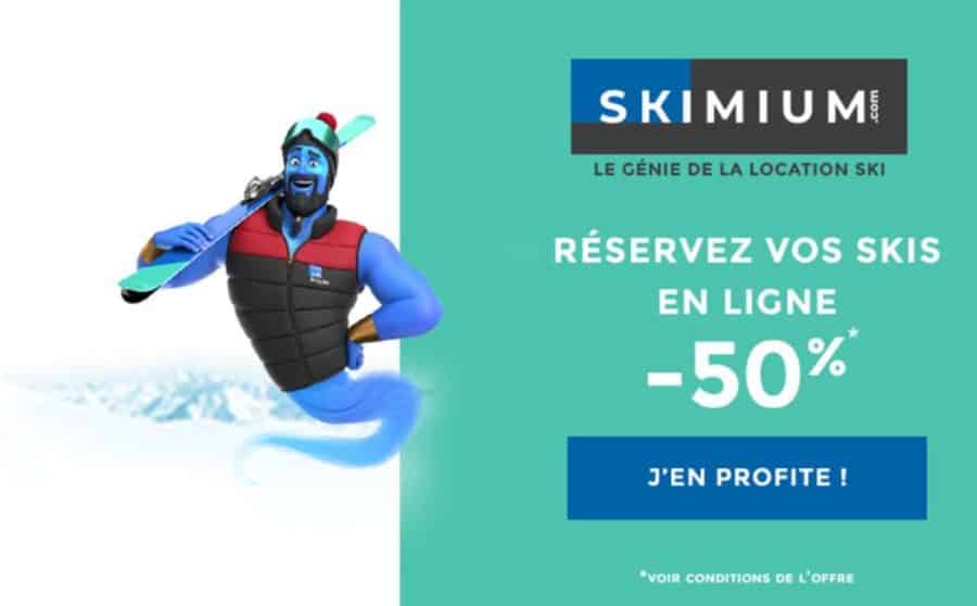 Rosedeal Skimium : 50% de remise la location de ski pour 10€