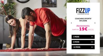 Vente privée FizzUp PREMIUM : abonnement coach sportif en ligne dès 19€ (au lieu de 44,97€)