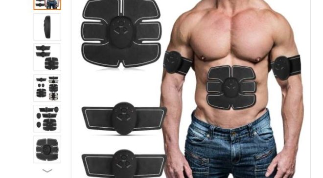 appareil électro-stimulateur musculaire abdominaux et bras