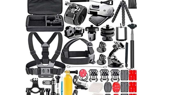 kit étui avec accessoires GoPro camera sport Neewer 53 pièces