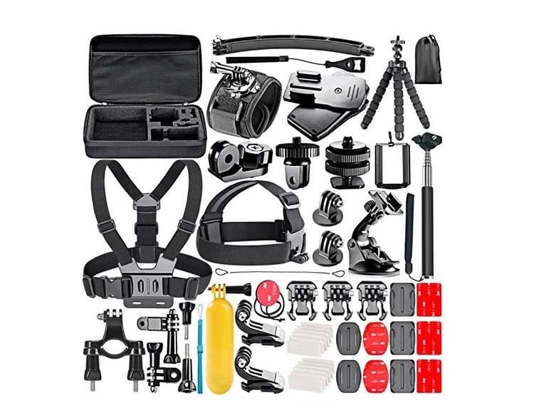 kit étui avec accessoires GoPro camera sport Neewer 53 pièces