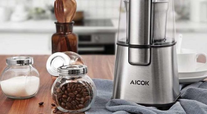 moulin à café électrique acier Aicok 220W pas cher