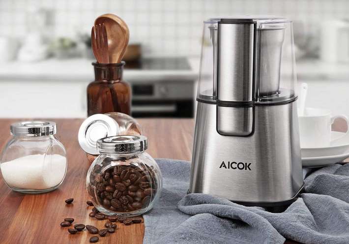 12,99€ moulin à café électrique acier Aicok 220W (uniquement aujourd’hui)