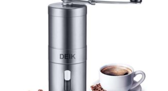 8,95€ moulin à café en acier Deik (broyeur en céramique) – fonctionne aussi avec sel, poivre…