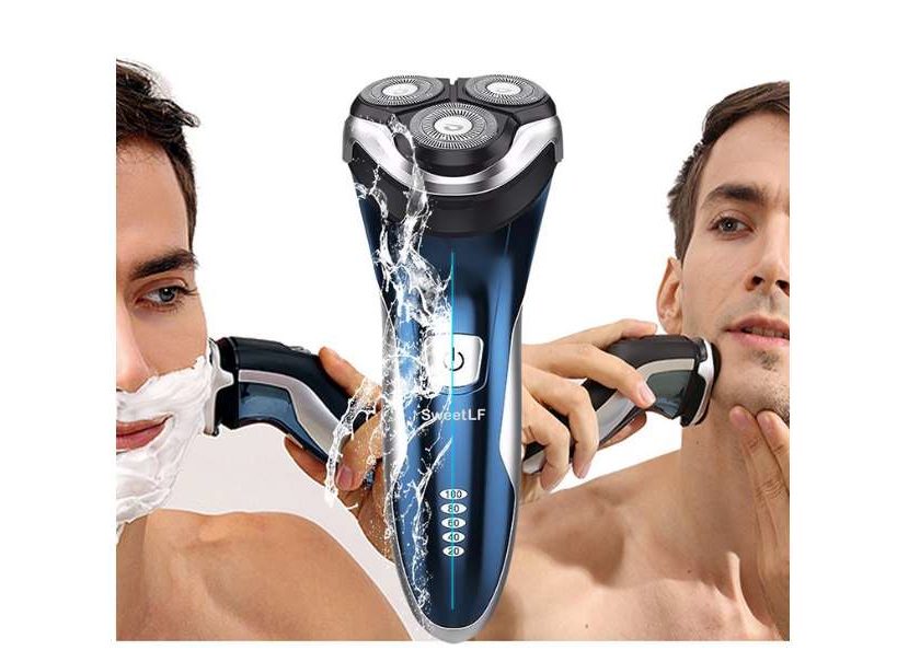 rasoir rechargeable étanche 3 têtes flexibles Wet&Dry SweetLF