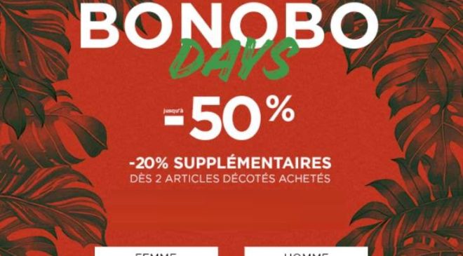 remise en plus sur les Bonobo Days