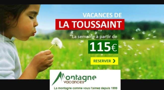 remise sur les séjours vacances de la Toussaint de Montagne Vacances