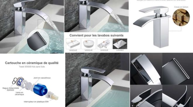 robinet de salle de bain avec sortie cascade Homelody