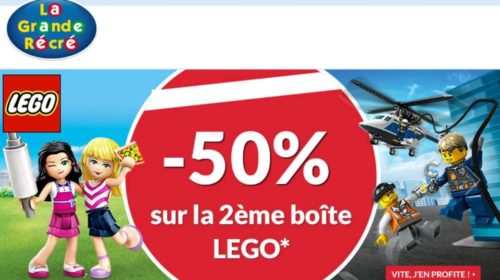 seconde boite de Lego à moitié prix sur La Grande Récré