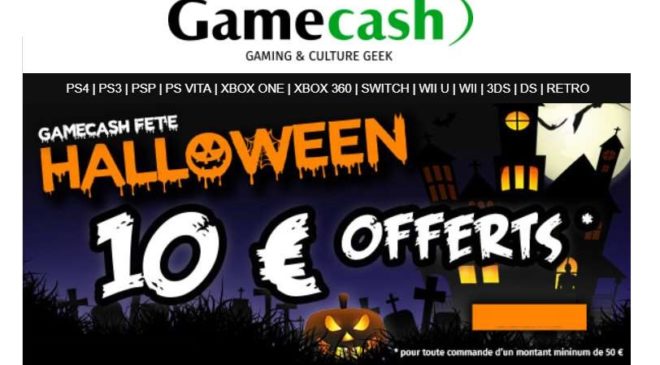 10€ de remise sur Gamecash