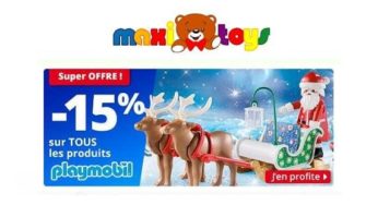 15% de remise sur tous les Playmobil sur Maxitoys