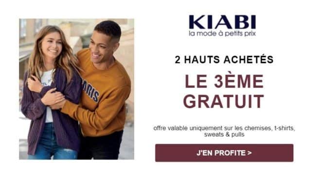 2 hauts achetés sur Darty le 3e gratuit