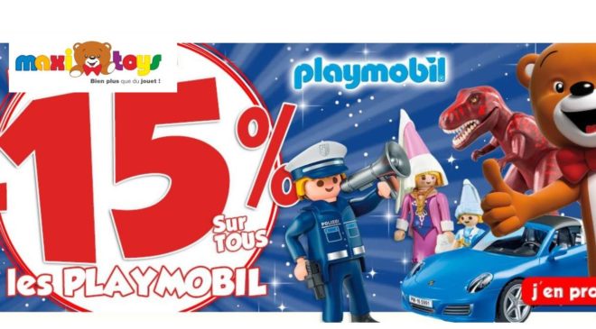 15% de remise sur tous les Playmobil sur Maxitoys