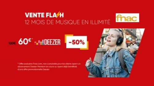 Abonnement Deezer Premium moitié prix 