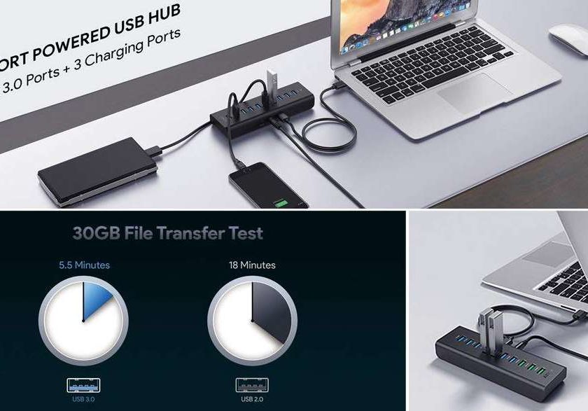 HUB 10 ports USB Aukey PROMOTION