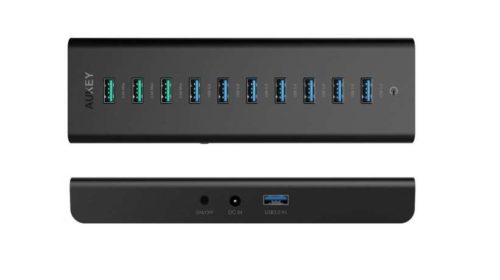 HUB 10 ports USB Aukey dont 3 ports charge rapide