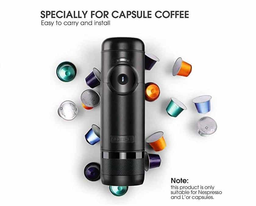 Promo machine à expresso portable Albohes capsules Nespresso