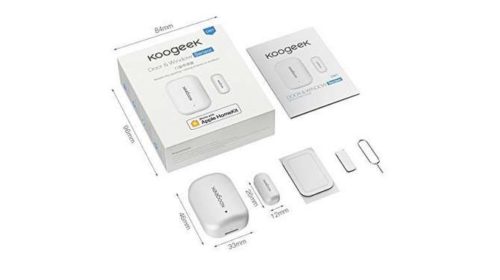 capteur porte et fenêtre sans fils Apple HomeKit de Koogeek