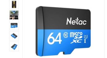 Moins de 8€ la carte micro SDXC 64Go Netac P500 (U-1 – 80 Mo/s) port inclus