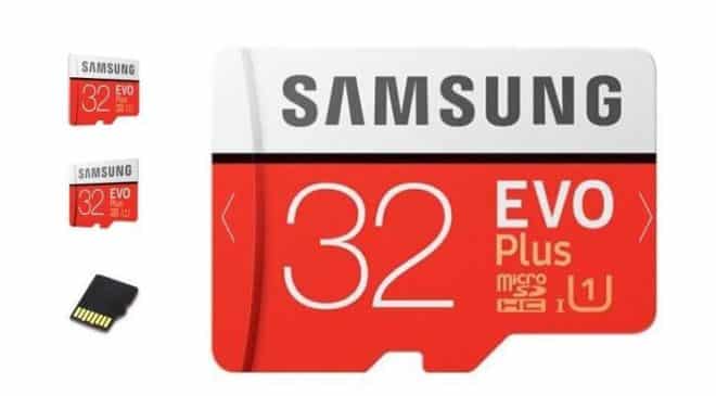carte microSDXC 32Go Samsung EVO PLUS pas chere